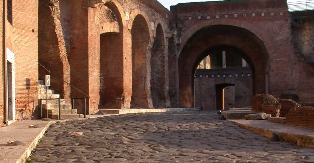 il tratto della via Biberatica presso l’Arcone