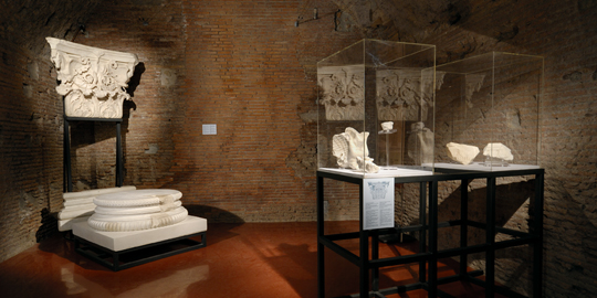 Sezione Memoria dell'Antico: l'ordine interno della cella del Tempio di Marte Ultore nel Foro di Augusto