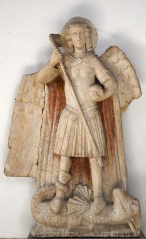 Statua di San Michele Arcangelo (© Azienda Ospedaliera San Giovanni Addolorata, Roma)