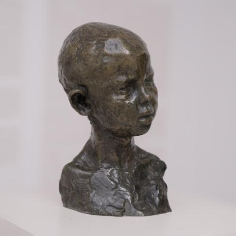 Constantin Brâncuși, Testa di bambino, Bronzo