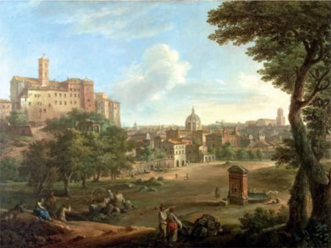 Veduta del Campidoglio e di Campo Vaccino